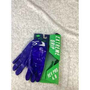 Cutters RevPro 4.0 Football Receiver Gloves Royal Blue Adult Medium S500-S-10-33